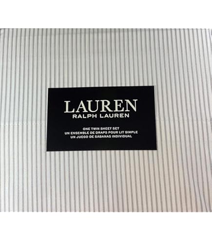 Amazon.com: Lauren Ralph Lauren 3 Piece Twin Size Striped Sheet